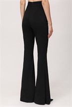 Брюки-клеш однотонные - фото 115634