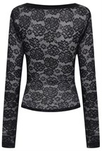 Лонгслив Нуар кружевной - фото 115640