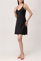 Платье-комбинация однотонное - фото 115659