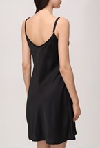 Платье-комбинация однотонное - фото 115662