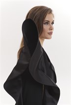 Жакет черный с воланами - фото 116301