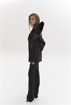 Жакет черный с воланами - фото 116303