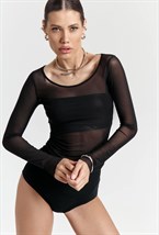 Лонгслив прозрачный - фото 116765