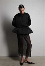 Юбка миди с - жемчугом - фото 117198