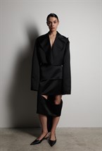 Юбка миди с разрезом - фото 117219