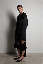 Юбка миди с разрезом - фото 117220