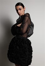 Юбка шорты из органзы - фото 117282