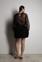 Юбка шорты из органзы - фото 117286