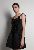 Платье мини с цветами - фото 117311