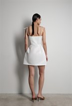 Платье мини - с цветами - фото 117315