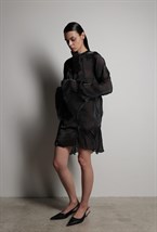 Платье с эффектом-мокрой ткани - фото 117332