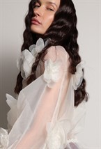 Блуза с цветами органза - фото 117336