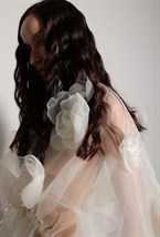 Блуза с цветами органза - фото 117337