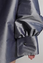 Платье серое мини с пуговицами - фото 117410