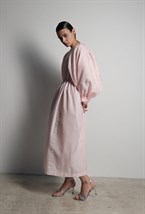 Платье миди розовое - фото 117414