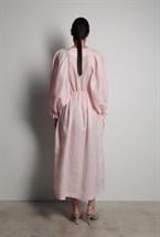 Платье миди розовое - фото 117415