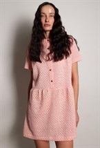 Платье розовое мини - фото 117438