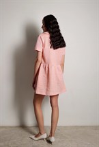 Платье розовое мини - фото 117439