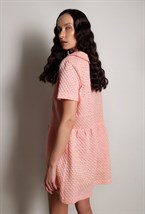 Платье розовое мини - фото 117440