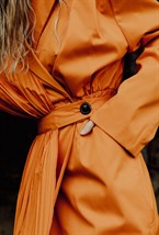 Тренч Ра с Баской Фрея оранжевый - фото 117880