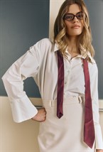 Рубашка с манжетами cream - фото 118054