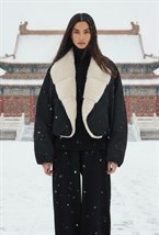 Пуховик с мехом норки - фото 118220