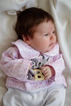 Комбинезон с зайками розовый - фото 118362