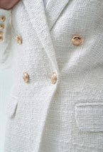 Жакет из твида с люрексом White - фото 118546