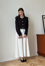 Жакет из твида укороченый - фото 118549