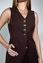 Жилетка в цвете шоколад - фото 118567