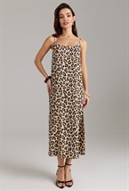 Платье-комбинация леопард - фото 118797