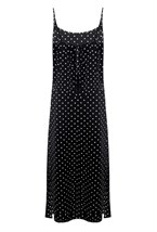 Платье-комбинация в горох - фото 118804