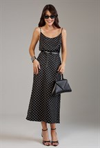 Платье-комбинация в горох - фото 118806