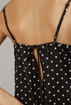 Платье-комбинация в горох - фото 118808