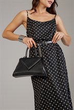 Платье-комбинация в горох - фото 118809