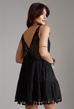 Мини-сарафан из хлопка на завязках - фото 118855