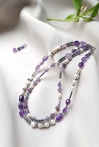 Чокер аметистовая луна - фото 118911