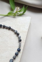 Колье серая лаконичность - фото 118971