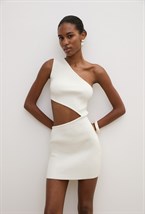 Платье с разрезом на талии - фото 118993