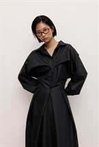 Платье макси из поплина - фото 119670