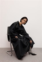 Платье макси из поплина - фото 119672