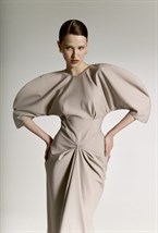 Платье макси из шерсти и хлопка - фото 119678