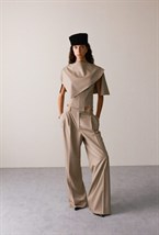 Асимметричный драпированный топ - фото 119701