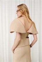 Корсет-топ с воротником - фото 119710