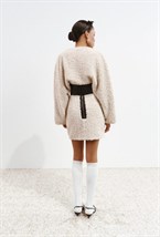 Топ с кожаными деталями - фото 119723