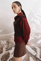 Кожаный корсет-топ narukami - фото 119726