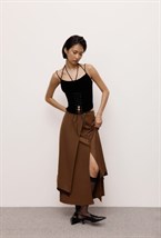 Бархатный корсетный топ - фото 119729