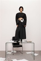 Кроп топ из льна - фото 119738