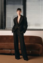 Широкие шерстяные брюки - фото 119786