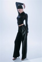 Прямые брюки с низкой посадкой - фото 119833